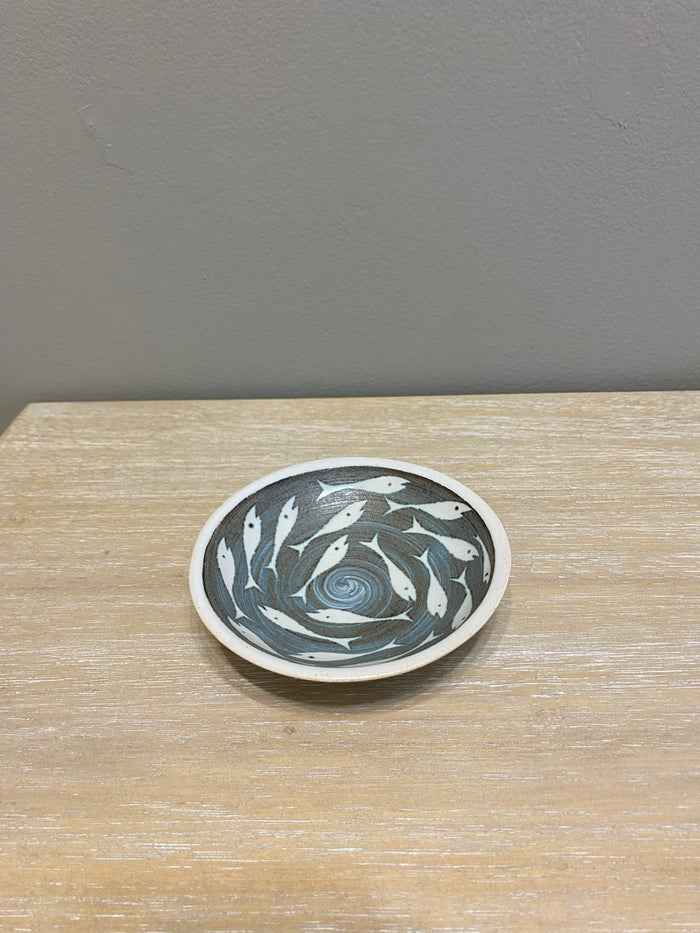 Pottery Dipping Bowl - Fish Design by Neil Tregear