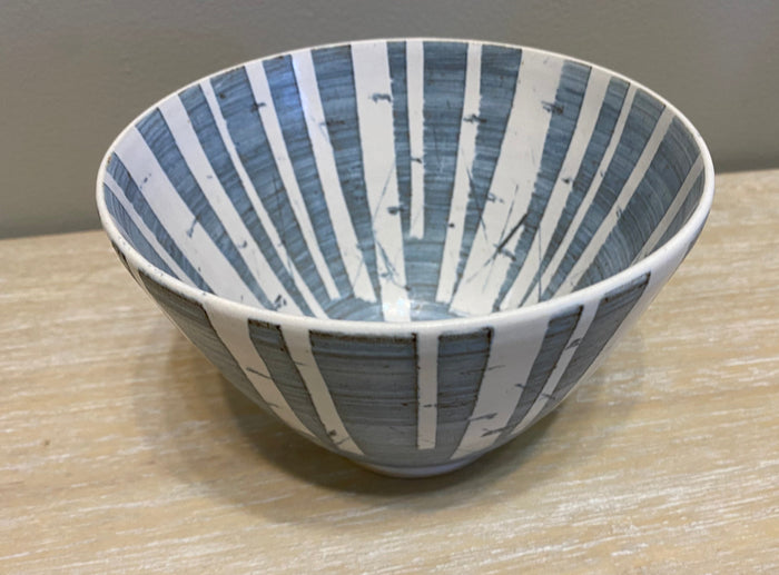 Tall Sided Birch Design Pottery Bowl by Neil Tregear