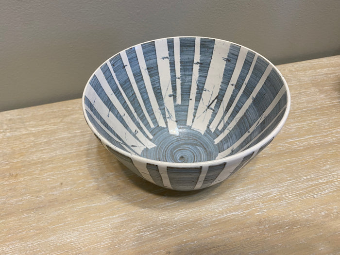 Tall Sided Birch Design Pottery Bowl