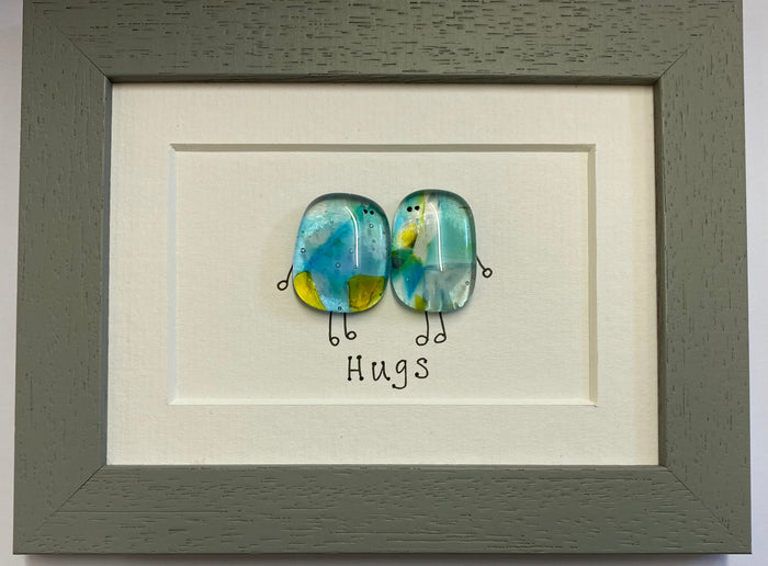 Hugs - Fused Glass and Illustration by Niko Brown (NB191)