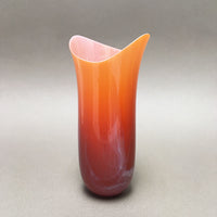 Orange tulip vase by Judith Berger