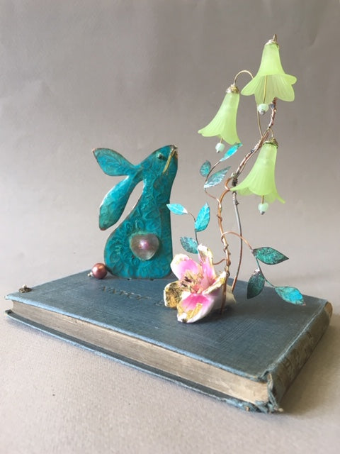 Hand crafted assemblage by Linda Lovatt