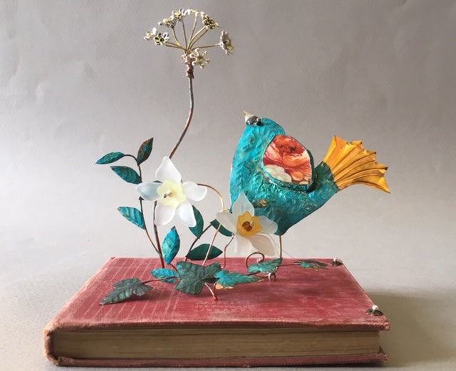 Hand crafted assemblage by Linda Lovatt