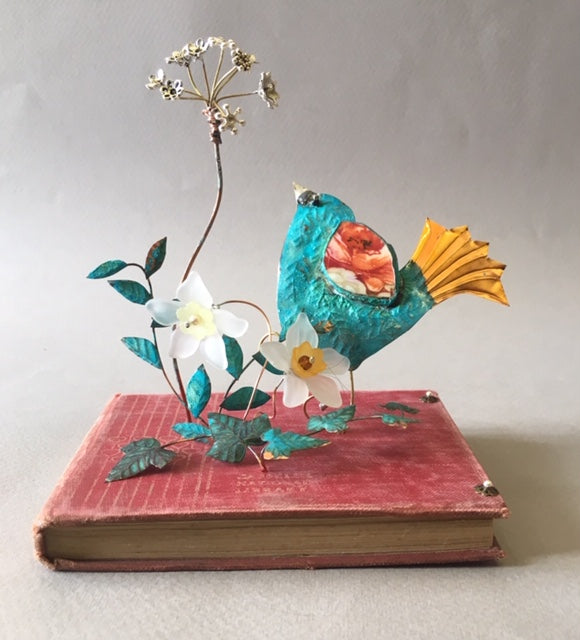 Hand crafted assemblage by Linda Lovatt