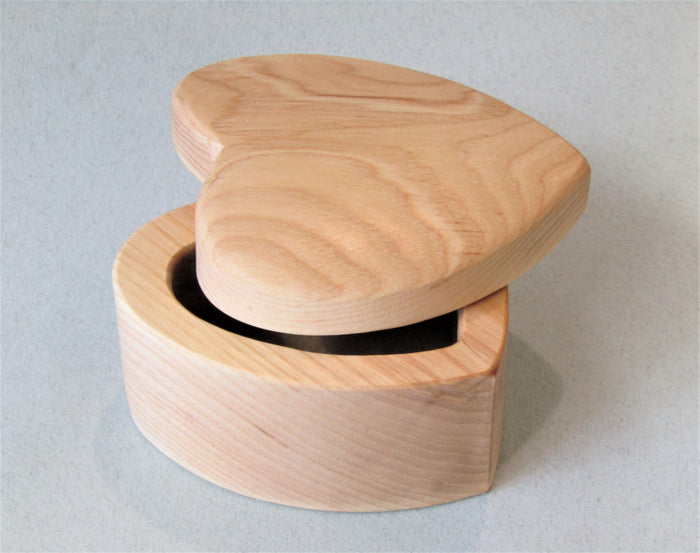 Small Heart Shaped Wooden Box by Martin Stephenson