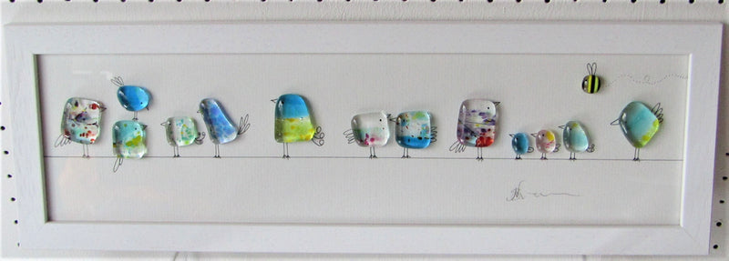 Fused Glass with Illustration by Niko Brown