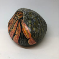 Hermit Crab - handpainted pebble by Rosemary Timney