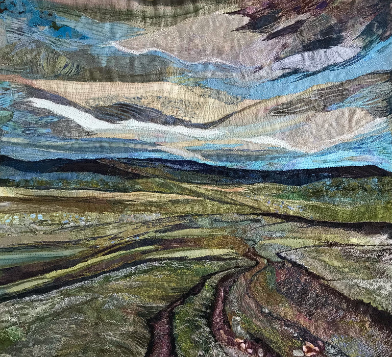 Into the Wild - textile art by Rachel Wight