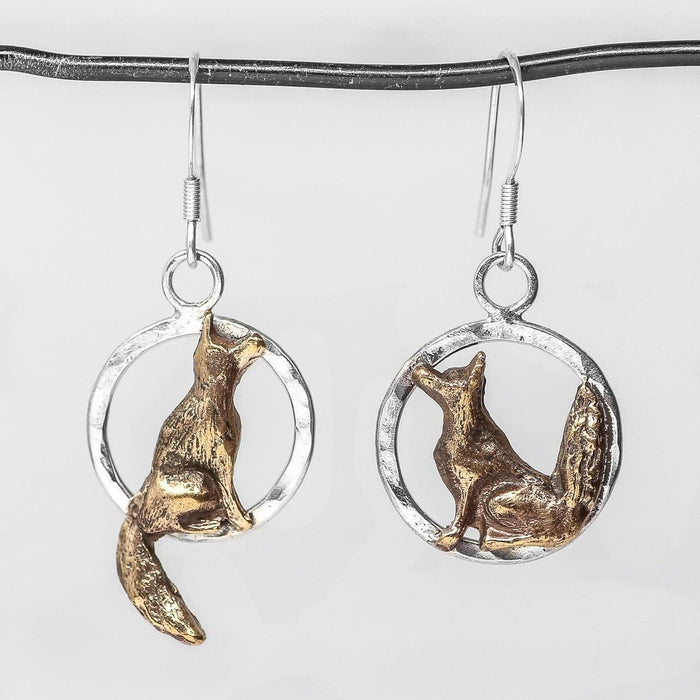 Fox Cub Drop Earrings by Xuella Arnold