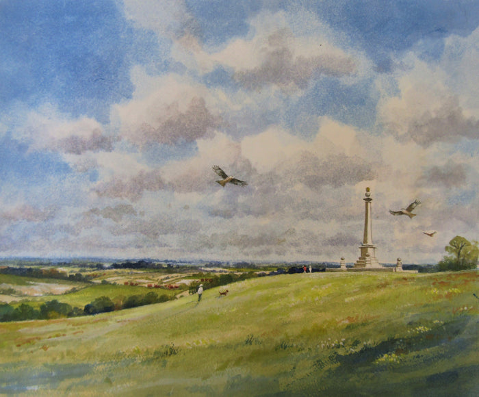 Coombe Hill (2019) - watercolour by Colin Tuffrey