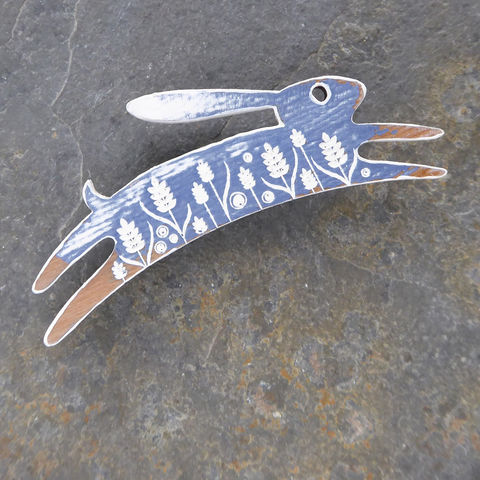 Small Hare Brooch by Sarah Kelly