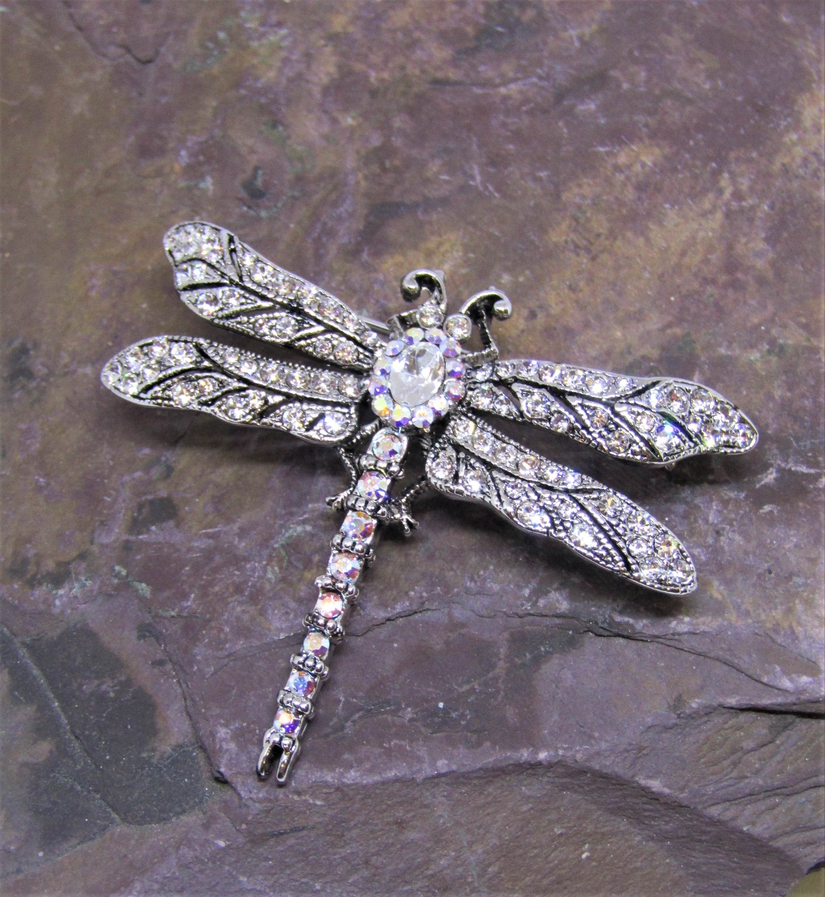 Diamante brooch clearance