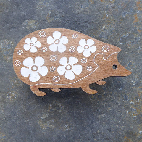 Hedgehog Brooch by Sarah Kelly