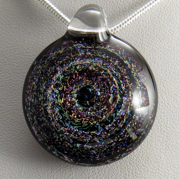 Sparkling 3D Multi-Coloured Rainbow Galaxy Pendant