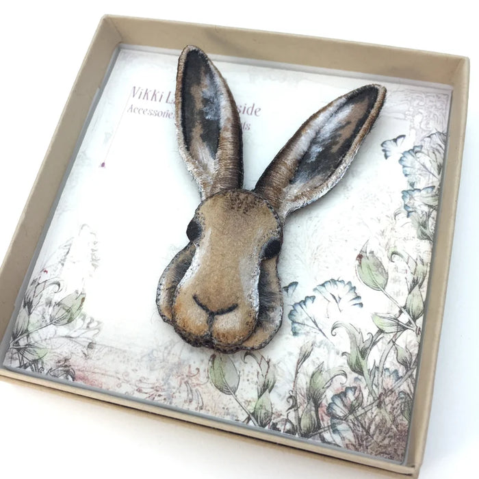 Hare Brooch by Vikki Lafford Garside