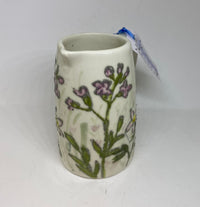 Small Hand - Painted Ceramic Cream Jug by Jenny Bell 