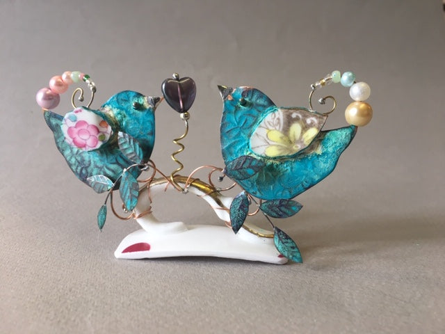 Hand crafted assemblage by Linda Lovatt