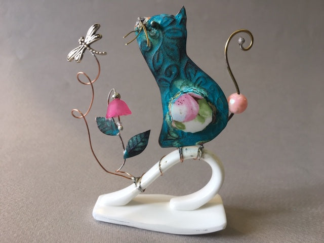 Small Cat on a Key by Linda Lovatt