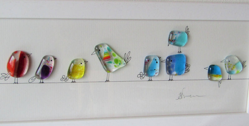 Fused Glass with Illustration by Niko Brown