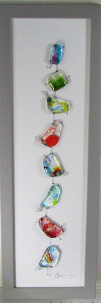 Fused Glass with Illustrated Features by Niko Brown