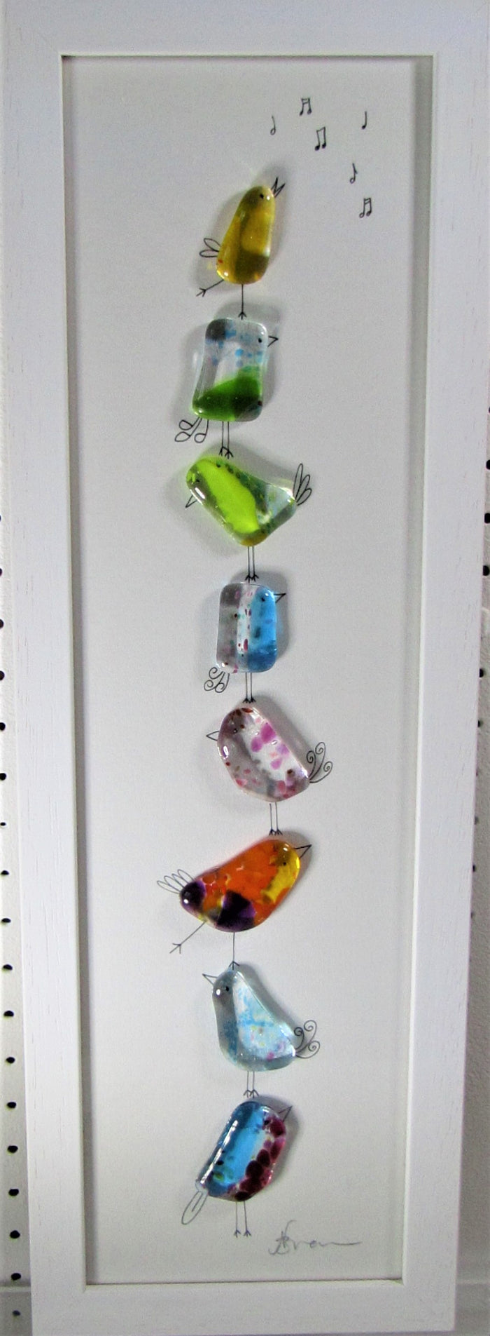 Fused Glass with Illustration by Niko Brown