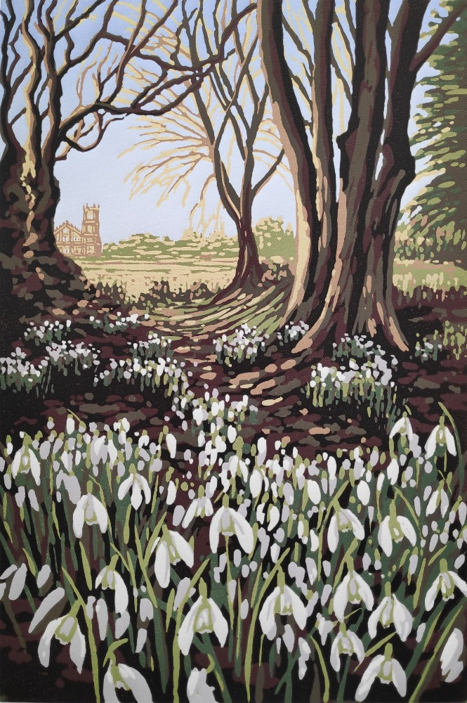 Linocut by Alexandra Buckle