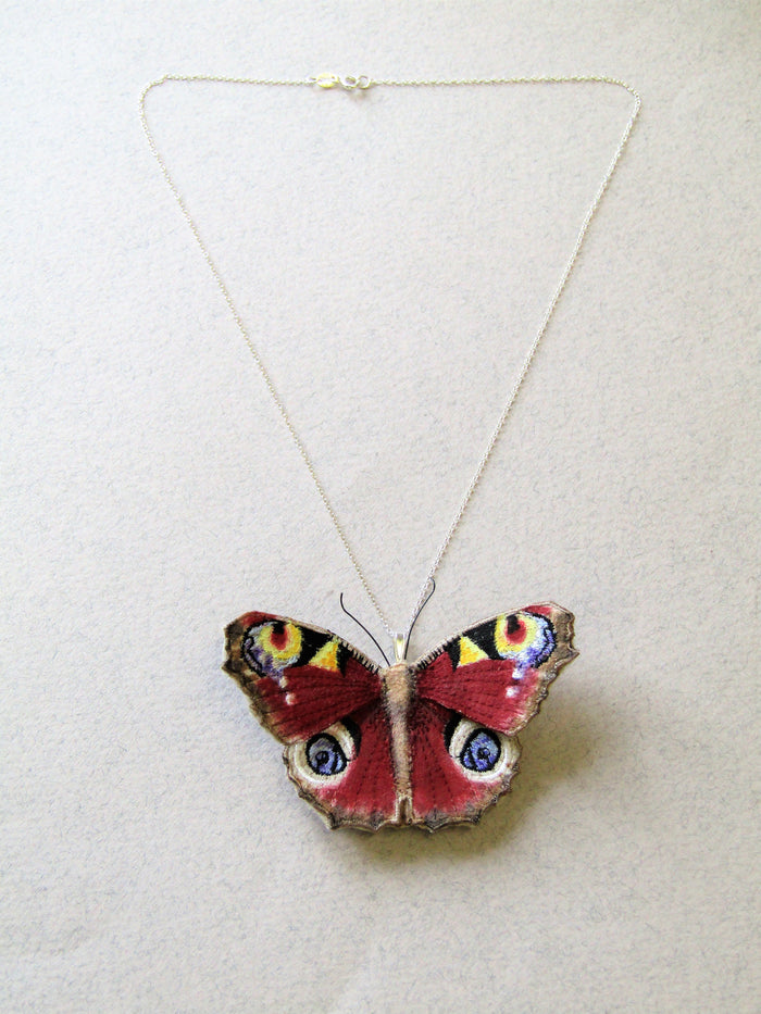 Peacock Butterfly Pendant by Vikki Lafford Garside